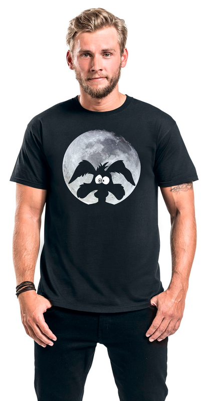 T-Shirt Manches courtes  de Looney Tunes - Coyote - Moonlight - Heavyweight - S à 5XL - pour Unisexe - noir - Looney Tunes - View 2