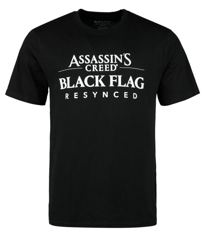 T-Shirt Manches courtes Gaming de Assassin's Creed - Black Flag Resynced - Edward Édition Limitée (Phosphorescent) - S à XXL - pour Unisexe - noir - Assassin's Creed