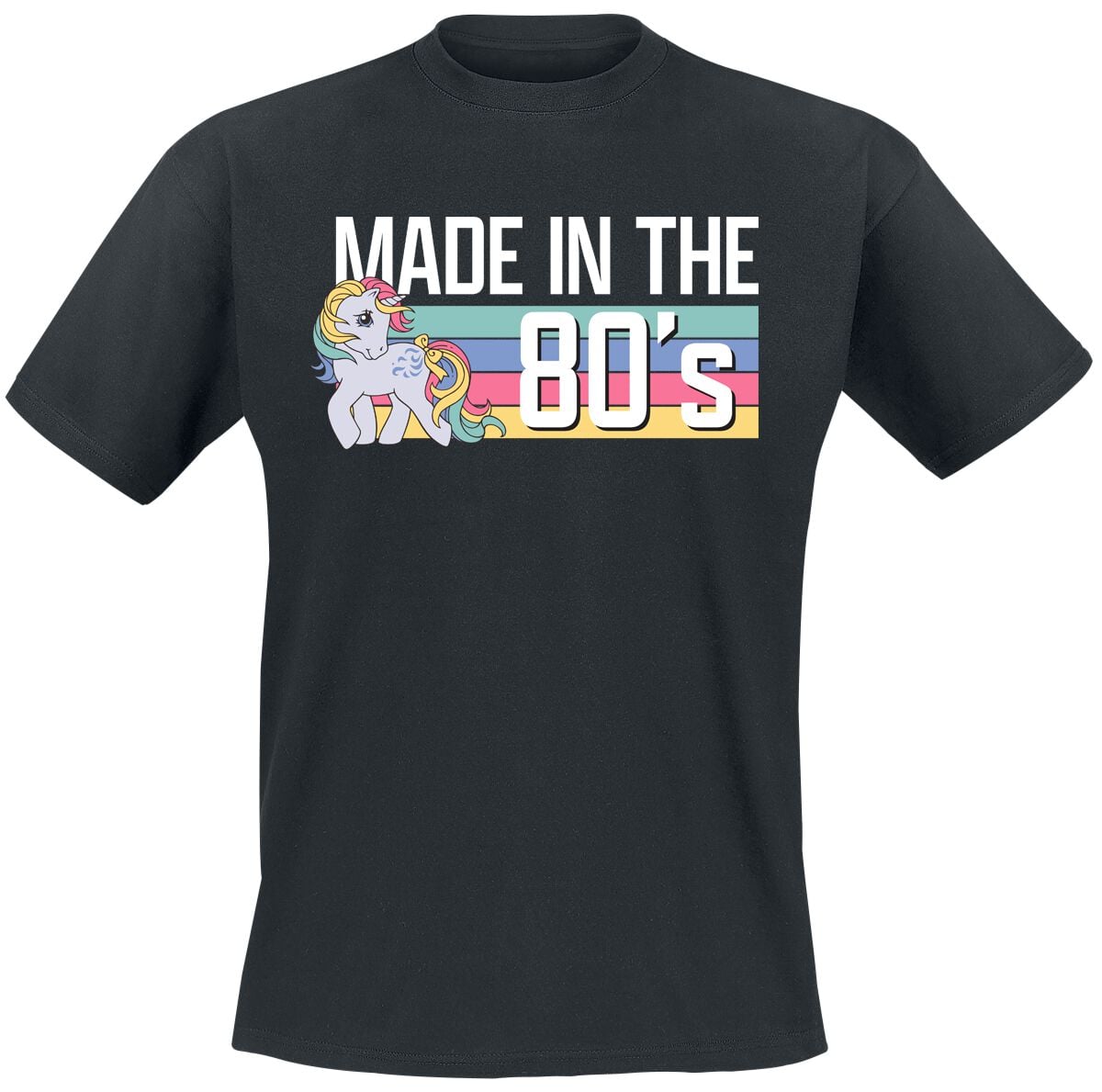 T-Shirt Manches courtes  de My Little Pony - Made in the 80's - Heavyweight - S à 5XL - pour Unisexe - noir - My Little Pony