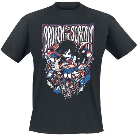 T-Shirt Manches courtes  de Broken By The Scream - Naisye - S à 4XL - pour Homme - noir - Broken By The Scream