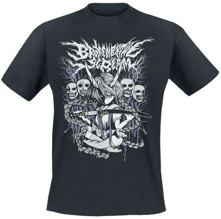T-Shirt Manches courtes  de Broken By The Scream - NNF - S à XXL - pour Homme - noir - Broken By The Scream