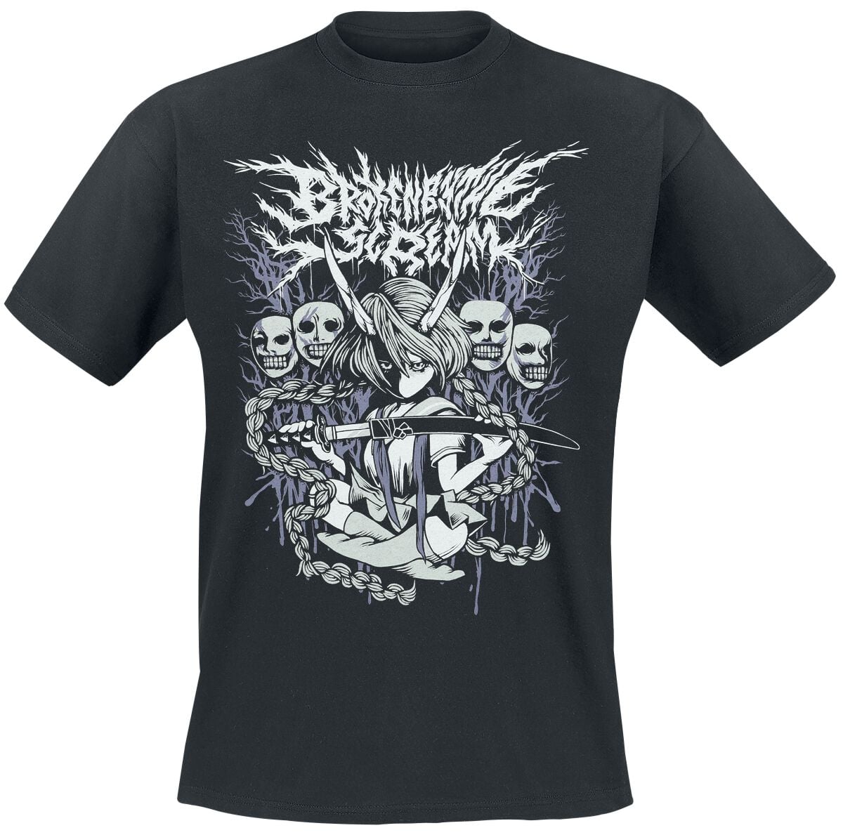 T-Shirt Manches courtes  de Broken By The Scream - NNF - S à 4XL - pour Homme - noir - Broken By The Scream