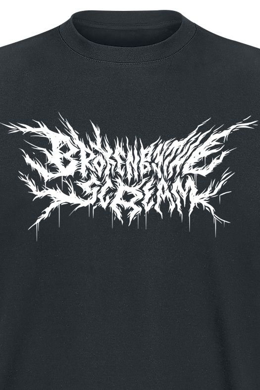 T-Shirt Manches courtes  de Broken By The Scream - Logo - S à 4XL - pour Homme - noir - Broken By The Scream - View 2