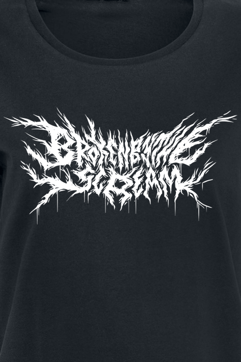 T-Shirt Manches courtes  de Broken By The Scream - Logo - S à 4XL - pour Femme - noir - Broken By The Scream - View 2