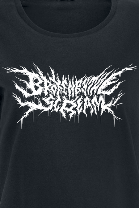 T-Shirt Manches courtes  de Broken By The Scream - Logo - S à 4XL - pour Femme - noir - Broken By The Scream - View 2