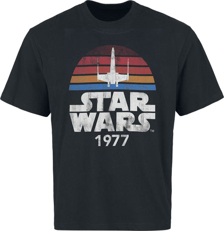 T-Shirt Manches courtes Disney de Star Wars - Since 1977 - Heavyweight - M à XXL - pour Homme - noir - Star Wars