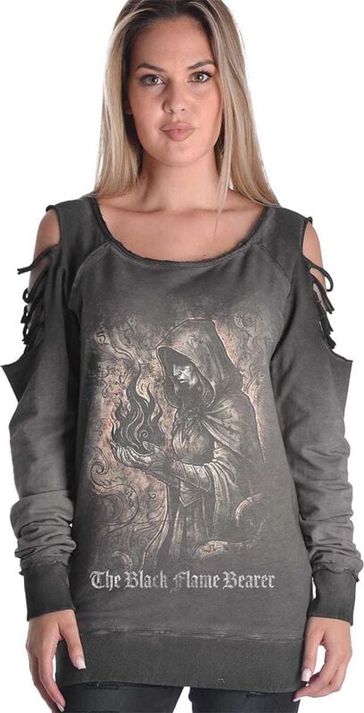 Sweat-shirt  de Outer Vision - The Black Flame Bearer Woman's Sweat-Shirt Gills - S à XXL - pour Femme - gris - Outer Vision