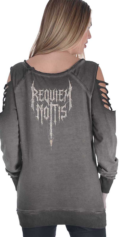 Sweat-shirt  de Outer Vision - The Black Flame Bearer Woman's Sweat-Shirt Gills - S à XXL - pour Femme - gris - Outer Vision - View 2