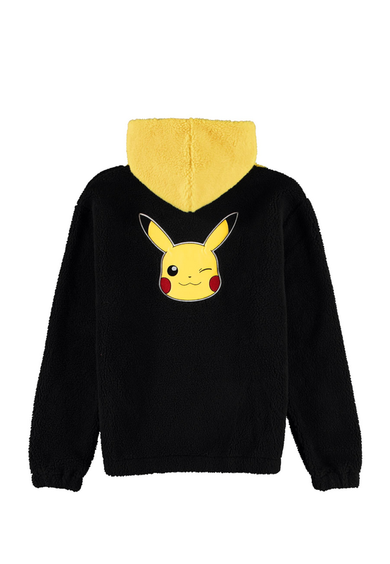 Sweat-shirt zippé à capuche Gaming de Pokémon - Pikachu - Polaire - S à XXL - pour Homme - noir - Pokémon - View 2