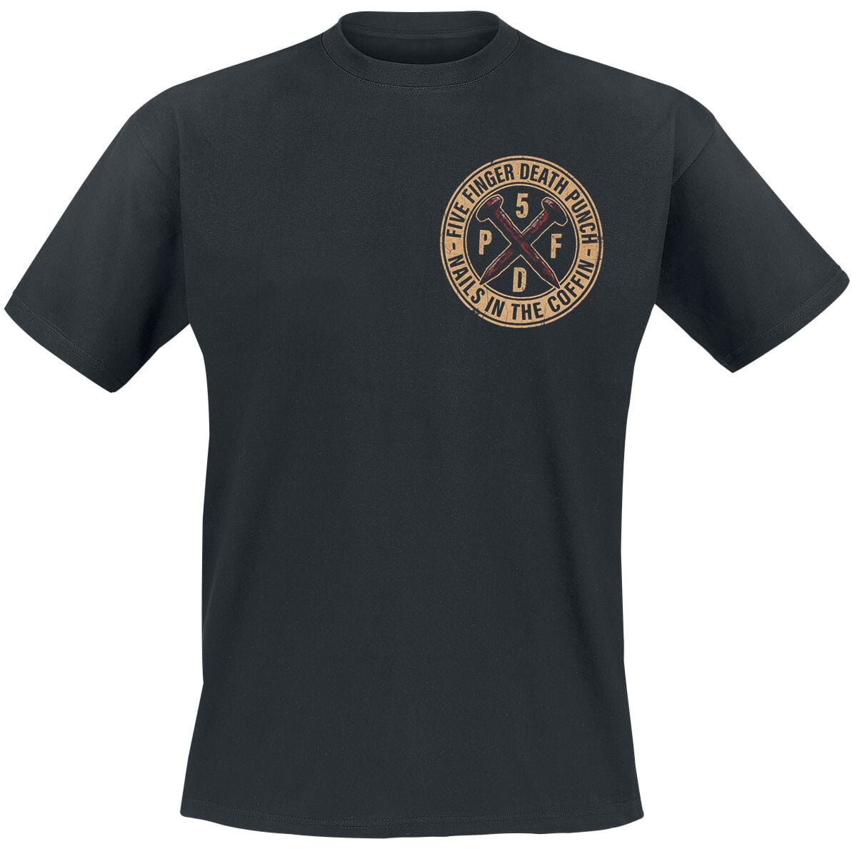 T-Shirt Manches courtes  de Five Finger Death Punch - Nails In The Coffin - S à 5XL - pour Homme - noir - Five Finger Death Punch