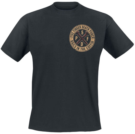 T-Shirt Manches courtes  de Five Finger Death Punch - Nails In The Coffin - S à 5XL - pour Homme - noir - Five Finger Death Punch