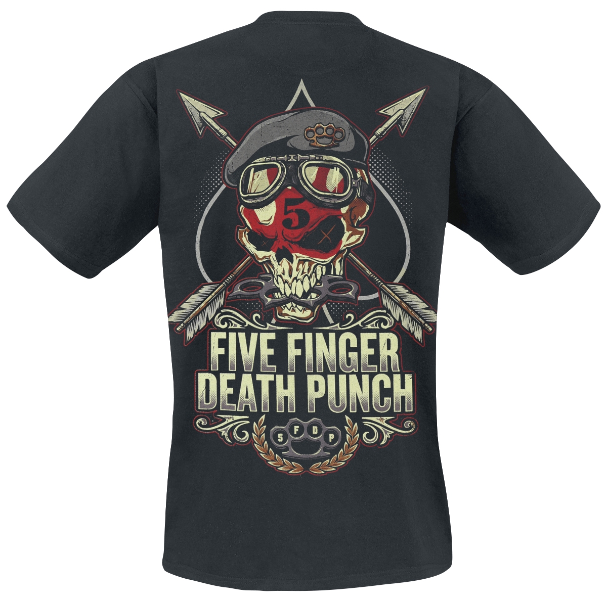T-Shirt Manches courtes  de Five Finger Death Punch - De-oppresso - S à 5XL - pour Homme - noir - Five Finger Death Punch - View 2