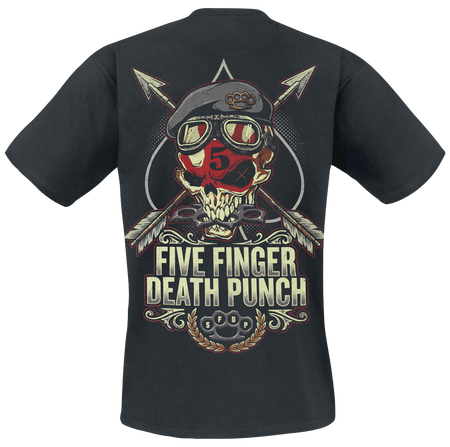 T-Shirt Manches courtes  de Five Finger Death Punch - De-oppresso - S à 5XL - pour Homme - noir - Five Finger Death Punch - View 2