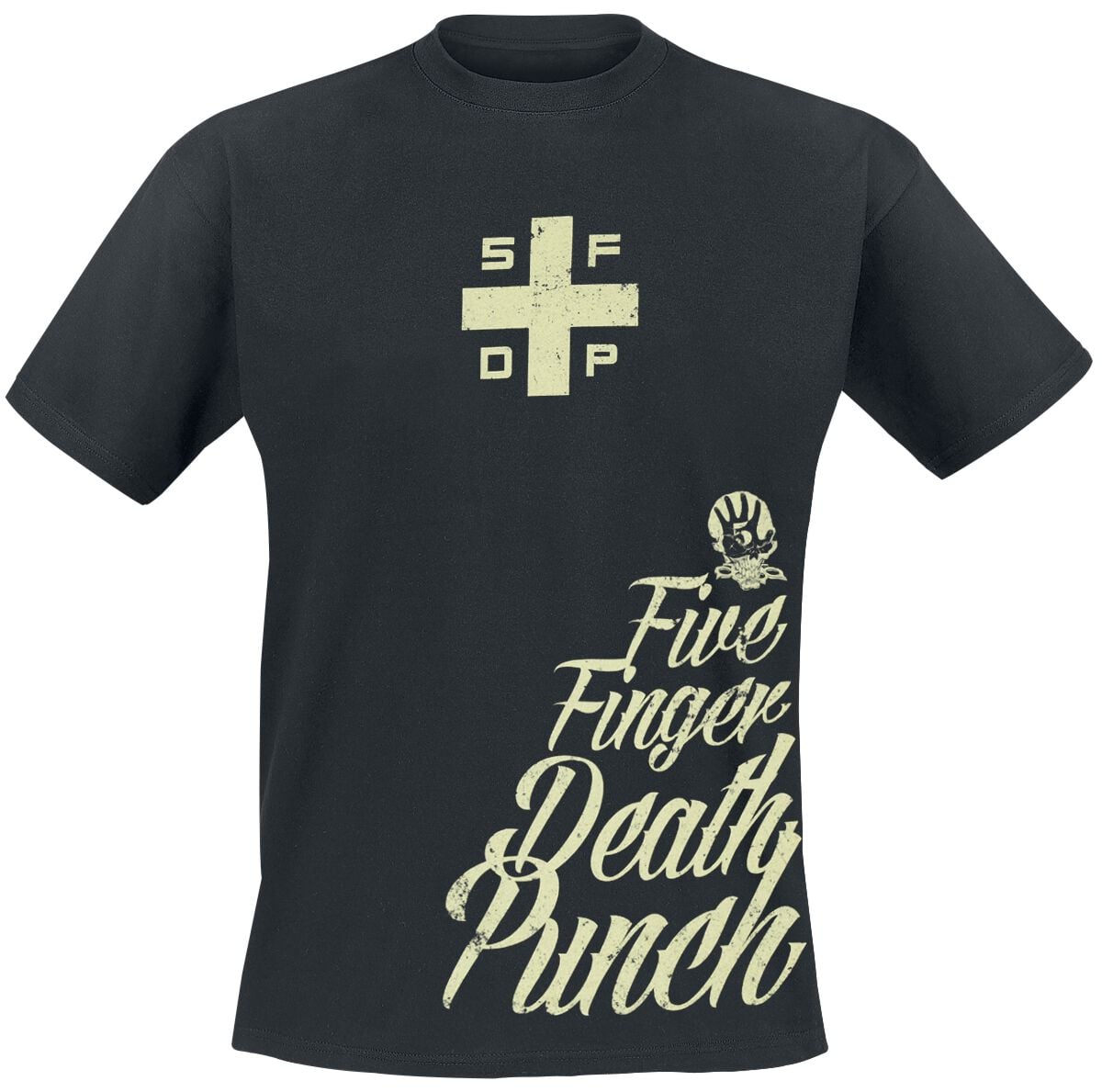 T-Shirt Manches courtes  de Five Finger Death Punch - Good Knight - S à 5XL - pour Homme - noir - Five Finger Death Punch
