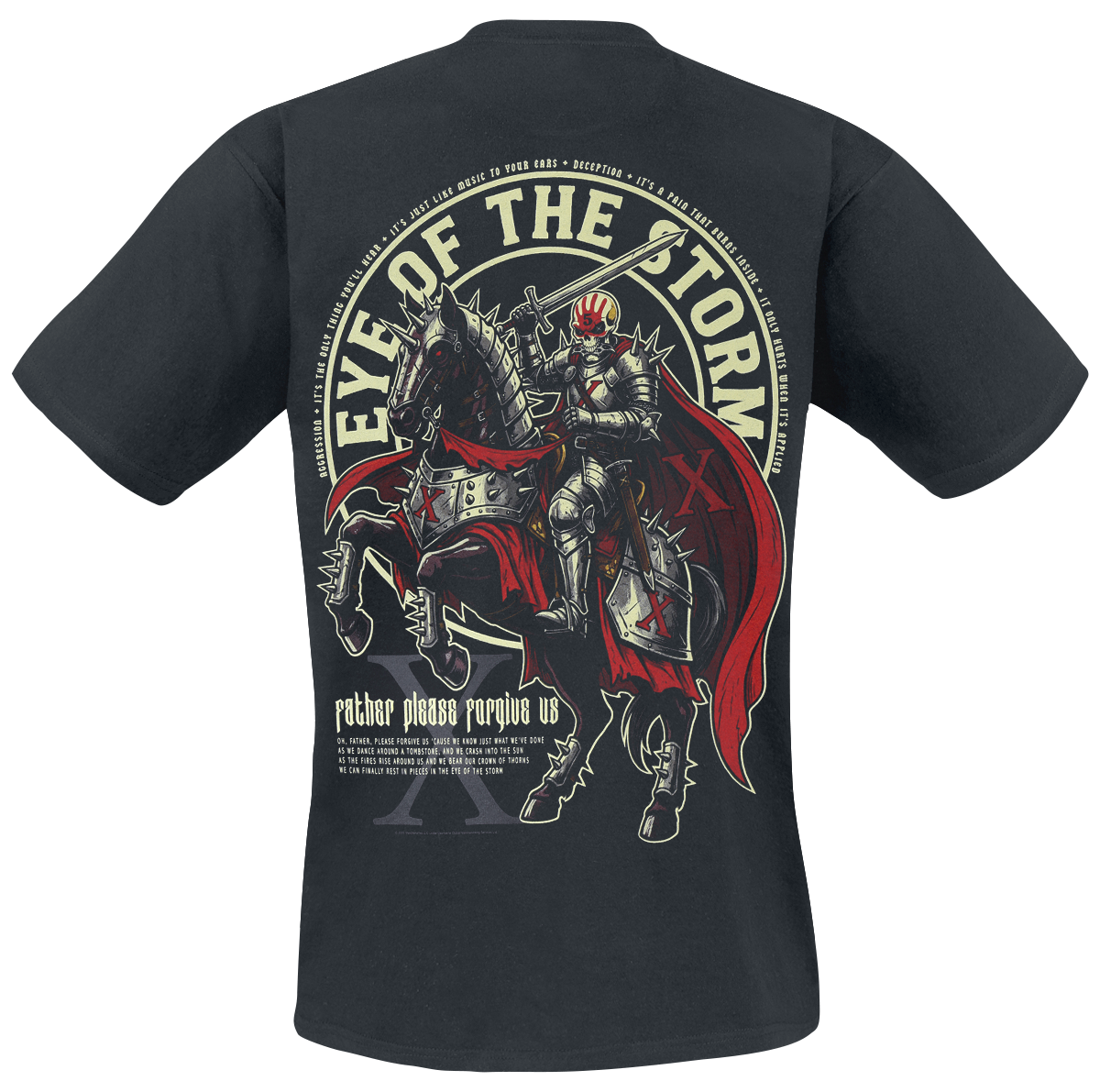 T-Shirt Manches courtes  de Five Finger Death Punch - Good Knight - S à 5XL - pour Homme - noir - Five Finger Death Punch - View 2