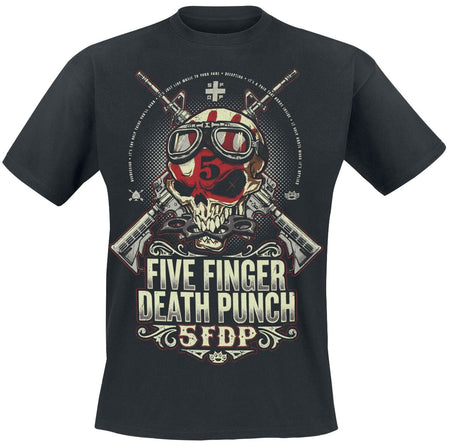T-Shirt Manches courtes  de Five Finger Death Punch - Protector - S à 5XL - pour Homme - noir - Five Finger Death Punch