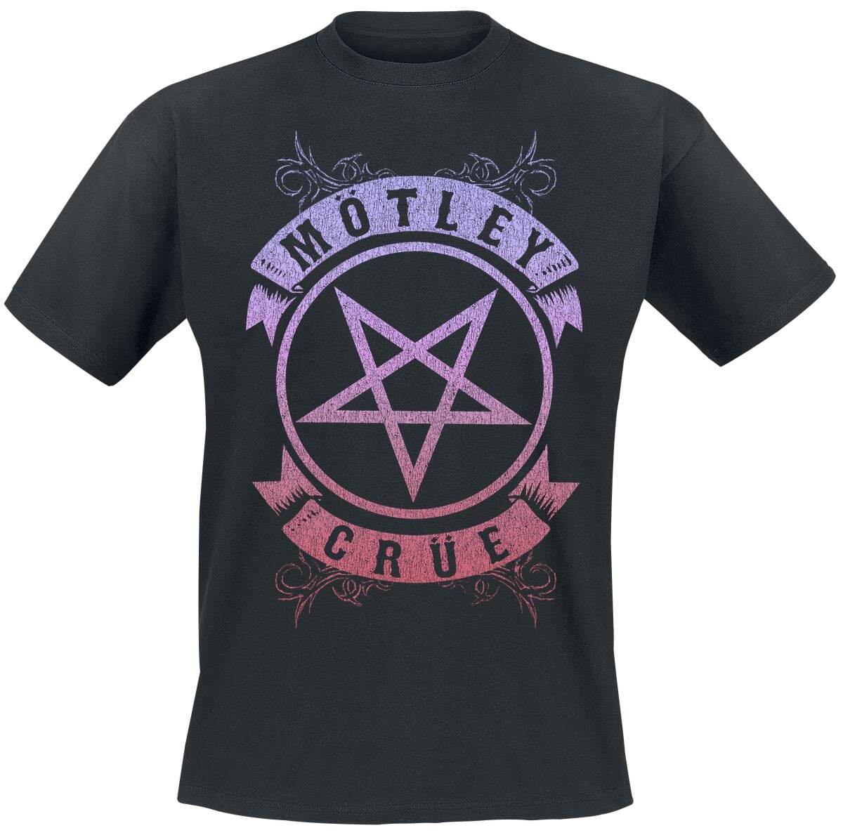 T-Shirt Manches courtes  de Mötley Crüe - Pentagram Pastel - M à 4XL - pour Homme - noir - Mötley Crüe