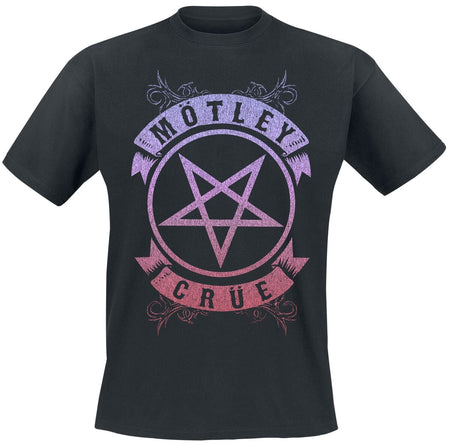 T-Shirt Manches courtes  de Mötley Crüe - Pentagram Pastel - M à 4XL - pour Homme - noir - Mötley Crüe