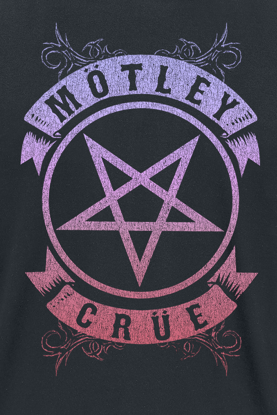 T-Shirt Manches courtes  de Mötley Crüe - Pentagram Pastel - M à 4XL - pour Homme - noir - Mötley Crüe - View 2