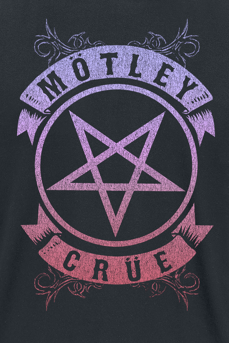 T-Shirt Manches courtes  de Mötley Crüe - Pentagram Pastel - M à 4XL - pour Homme - noir - Mötley Crüe - View 2