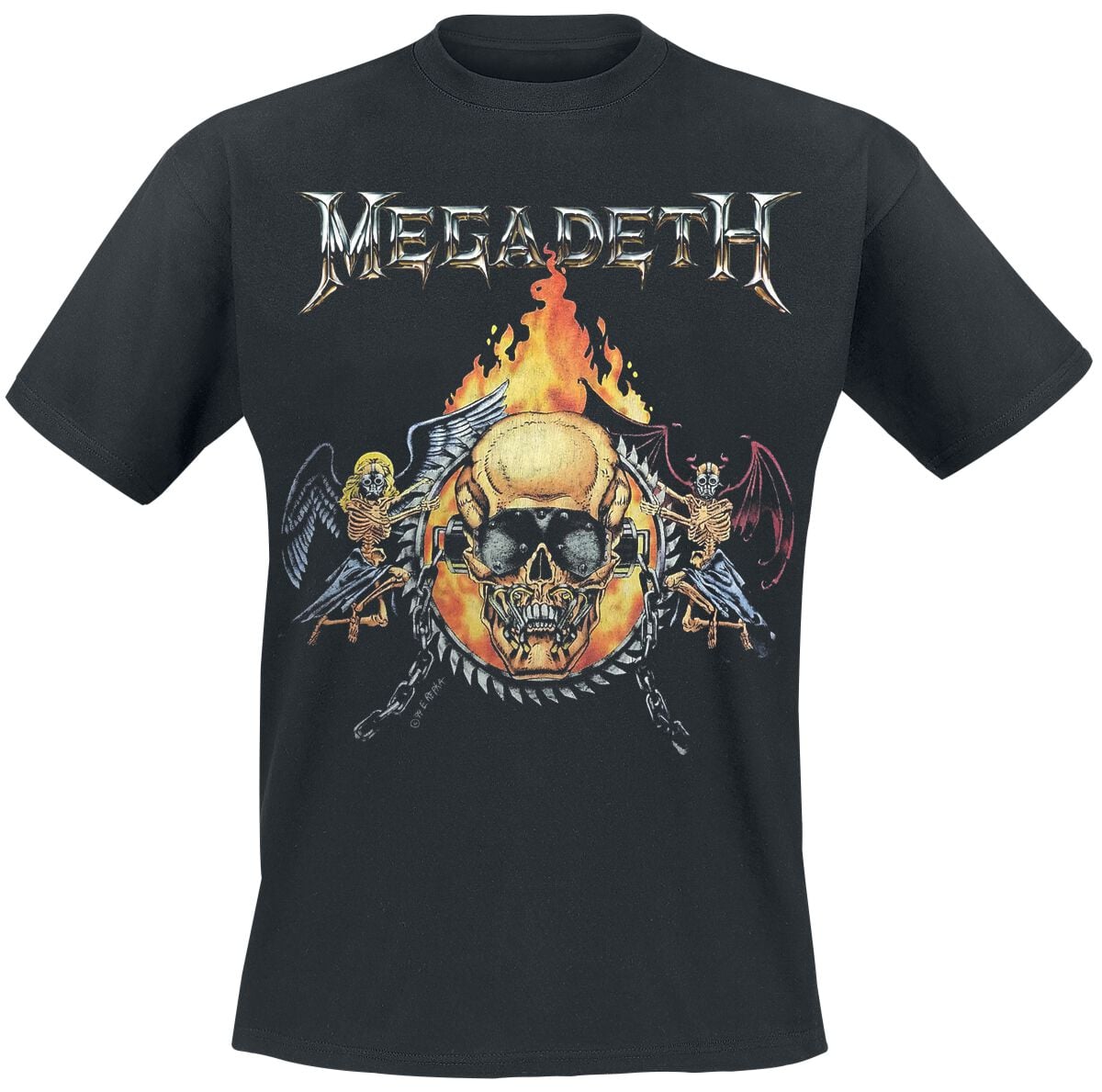 T-Shirt Manches courtes  de Megadeth - Angel CC VTG - S à 5XL - pour Homme - noir - Megadeth