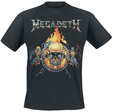 T-Shirt Manches courtes  de Megadeth - Angel CC VTG - S à 5XL - pour Homme - noir - Megadeth
