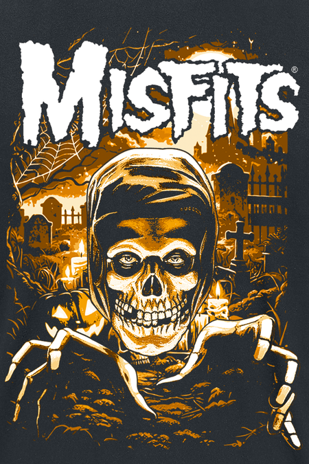 T-Shirt Manches courtes  de Misfits - Fiend Graveyard - S à XXL - pour Homme - noir - Misfits - View 2