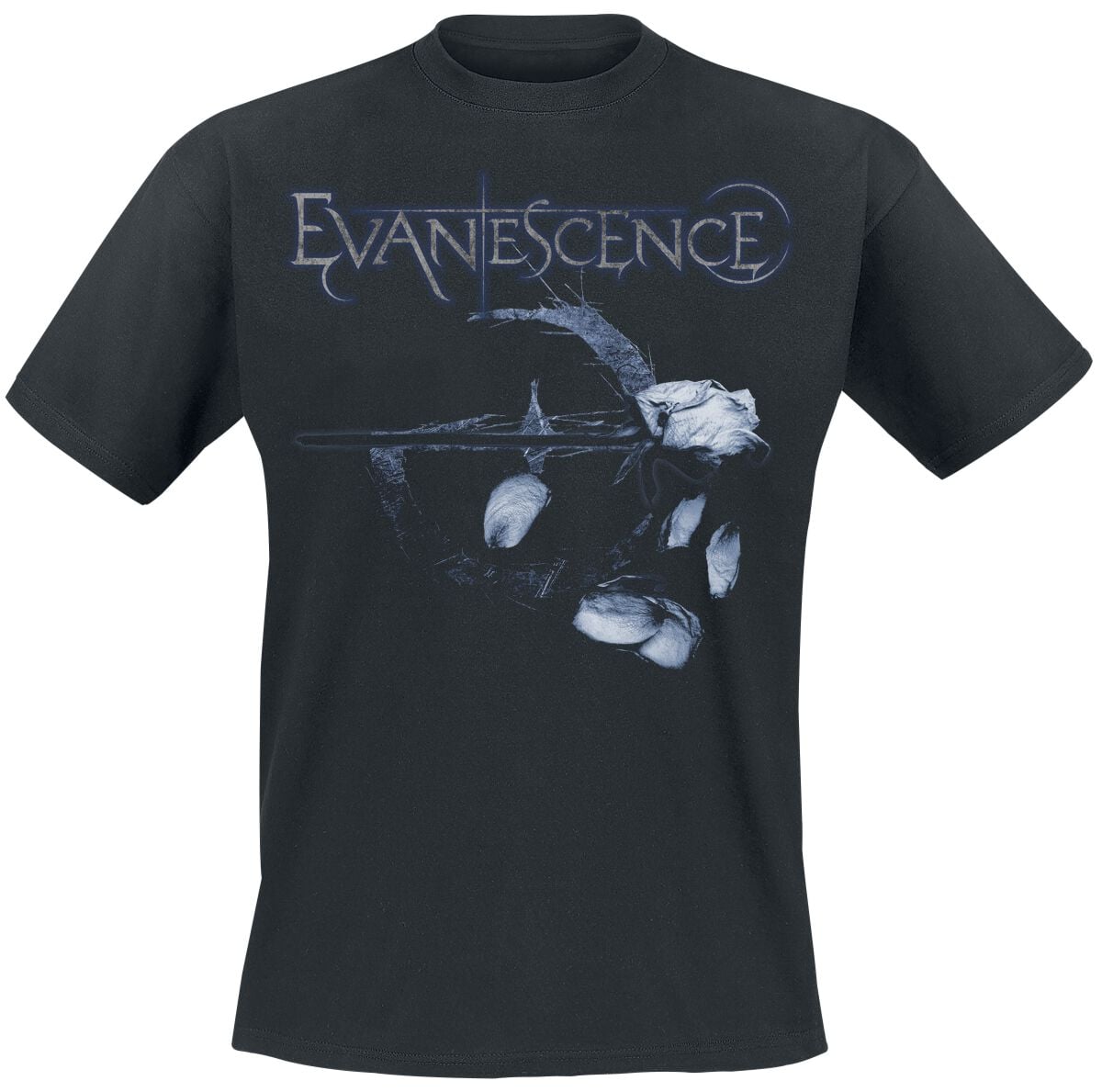 T-Shirt Manches courtes  de Evanescence - Logo Petals - S à 4XL - pour Homme - noir - Evanescence