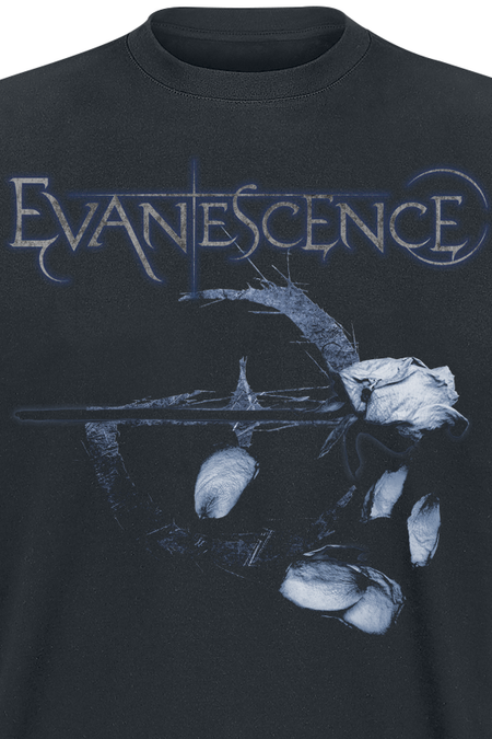T-Shirt Manches courtes  de Evanescence - Logo Petals - S à 4XL - pour Homme - noir - Evanescence - View 2