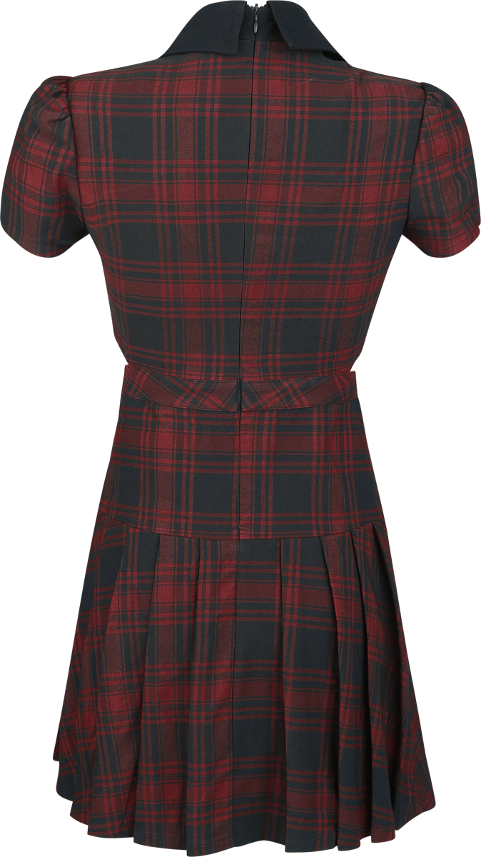 Robe courte  de Killstar - Exklusive Tartan Collection – Darita Suspender Dress - XS à XXL - pour Femme - rouge - Killstar - View 2