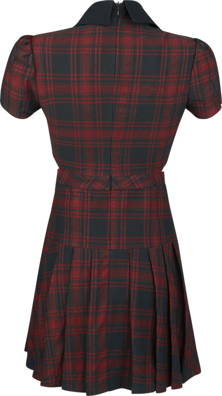 Robe courte  de Killstar - Exklusive Tartan Collection – Darita Suspender Dress - XS à XXL - pour Femme - rouge - Killstar - View 2