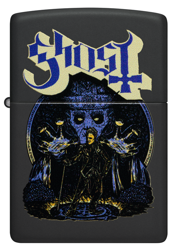 Briquet  de Ghost - Zippo - Black Matte - pour Indifférent - standard - Ghost - View 2