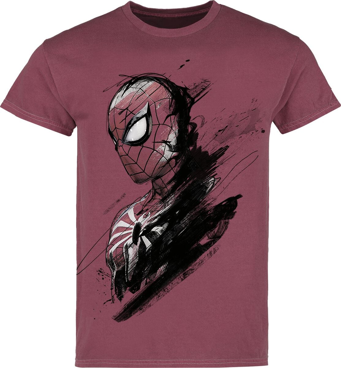 T-Shirt Manches courtes Disney de Spider-Man - Ink Smudge - S à XXL - pour Homme - rouge - Spider-Man