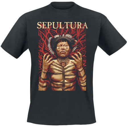 T-Shirt Manches courtes  de Sepultura - Roots - S à 5XL - pour Homme - noir - Sepultura