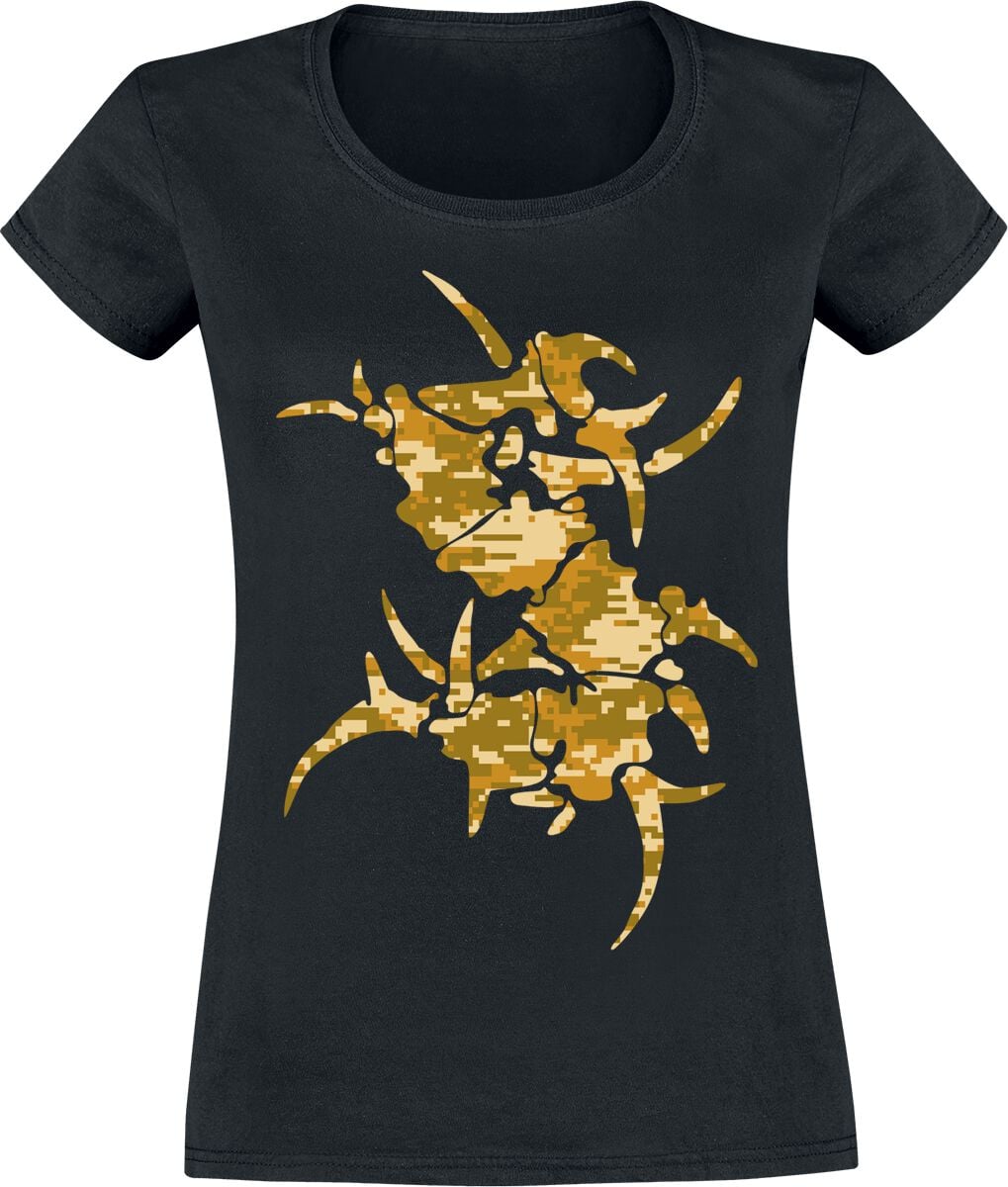 T-Shirt Manches courtes  de Sepultura - Sepultura Camo - S à XXL - pour Femme - noir - Sepultura