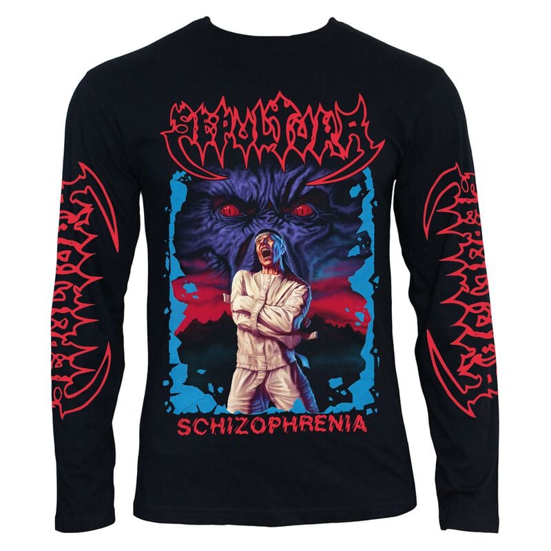 T-shirt manches longues  de Sepultura - Schizophrenia - S à 4XL - pour Homme - noir - Sepultura