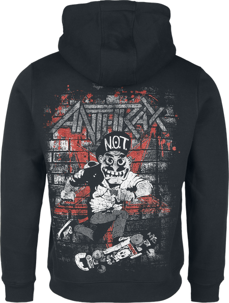 Sweat-shirt zippé à capuche  de Anthrax - Skater Guy - S à XXL - pour Homme - noir - Anthrax - View 2