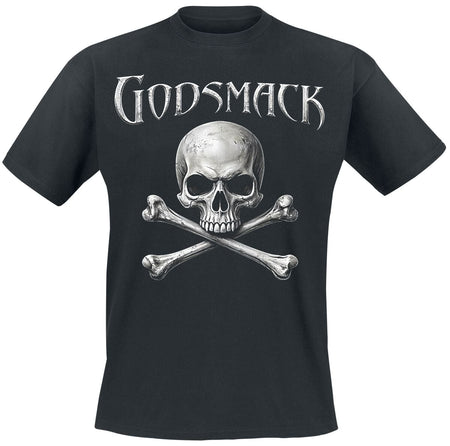 T-Shirt Manches courtes  de Godsmack - Bad Boys Skull - M à XXL - pour Homme - noir - Godsmack