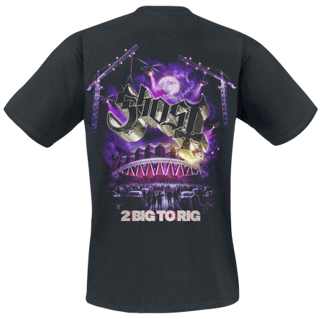 T-Shirt Manches courtes  de Ghost - 2 Big 2 Rig - S à 5XL - pour Homme - noir - Ghost - View 2