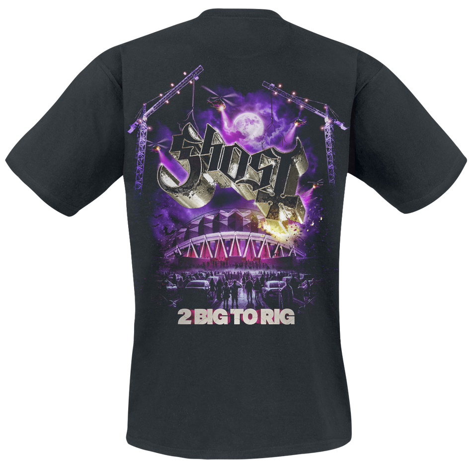 T-Shirt Manches courtes  de Ghost - 2 Big 2 Rig - S à 5XL - pour Homme - noir - Ghost - View 2