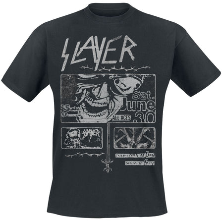 T-Shirt Manches courtes  de Slayer - Flyers Collage - S à 5XL - pour Homme - noir - Slayer