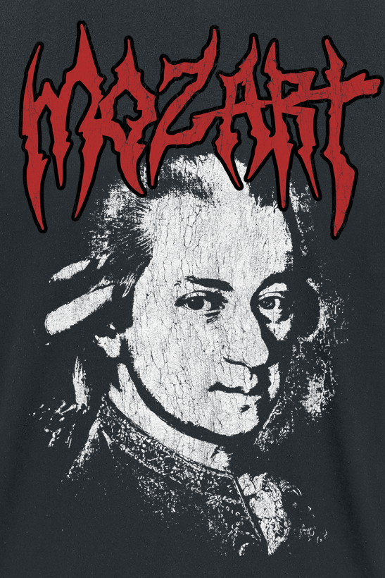 T-Shirt Manches courtes  de Black Metal Legends - Mozart - S à 5XL - pour Homme - noir - Black Metal Legends - View 2