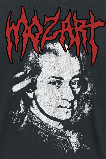 T-Shirt Manches courtes  de Black Metal Legends - Mozart - S à 5XL - pour Homme - noir - Black Metal Legends - View 2