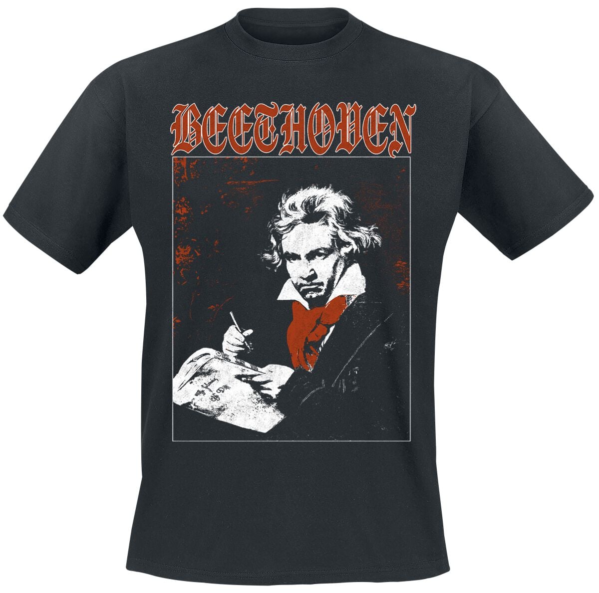 T-Shirt Manches courtes  de Black Metal Legends - Beethoven - S à 5XL - pour Homme - noir - Black Metal Legends