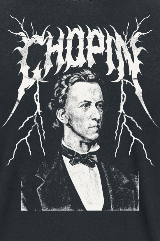 T-Shirt Manches courtes  de Black Metal Legends - Chopin - S à 5XL - pour Homme - noir - Black Metal Legends - View 2