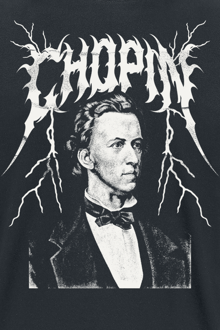 T-Shirt Manches courtes  de Black Metal Legends - Chopin - S à 5XL - pour Homme - noir - Black Metal Legends - View 2