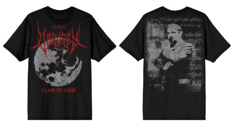 T-Shirt Manches courtes  de Black Metal Legends - Debussy - S à 5XL - pour Homme - noir - Black Metal Legends