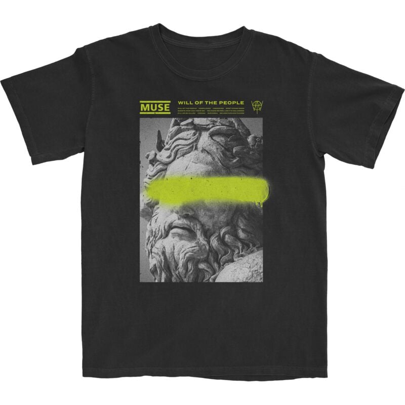 T-Shirt Manches courtes  de Muse - Neon Spray Defaced - S à XXL - pour Homme - noir - Muse