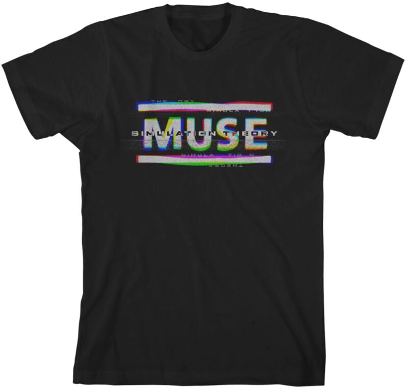 T-Shirt Manches courtes  de Muse - TV Static - S à XXL - pour Homme - noir - Muse