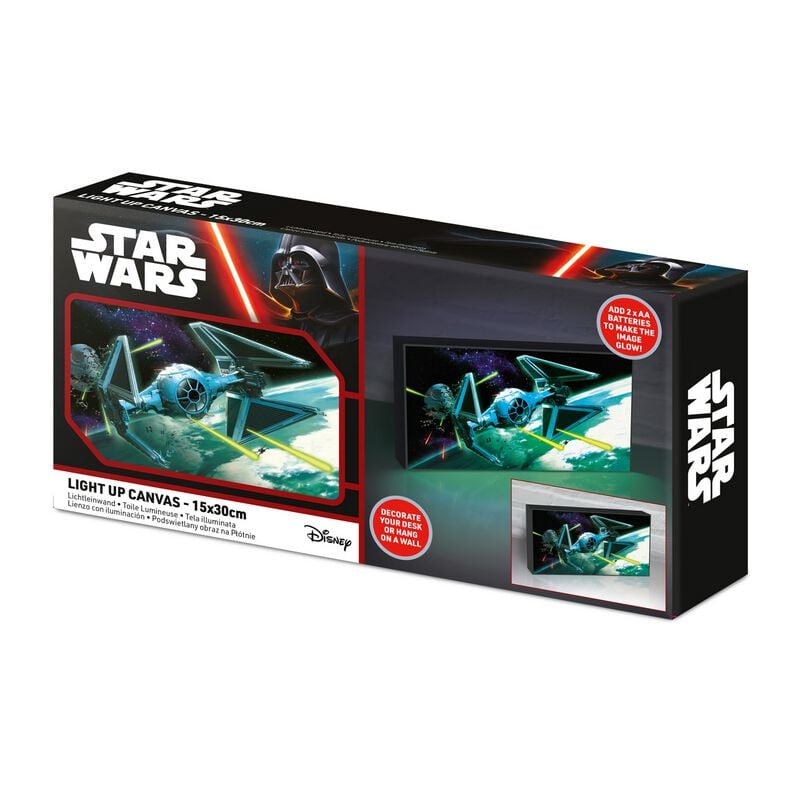 Lampe de chevet  de Star Wars - Tie Interceptor Leuchtleinwand - pour Indifférent - multicolore - Star Wars
